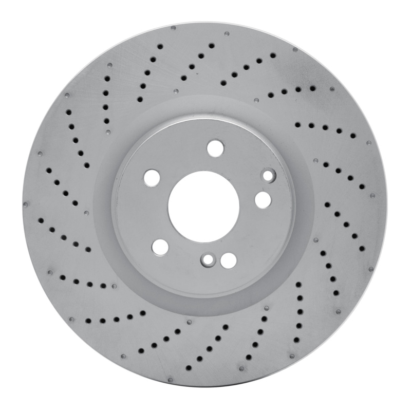 Mercedes-Benz E550 Brake Rotor (1) - Front - R1 Concepts - Drilled Carbon Alloy GeoMET - `08-`21 Mercedes-Benz E550 Brake Rotor (1) - Front - R1 Concepts - Drilled Carbon Alloy GeoMET - `08-`21